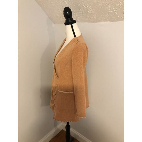 Sundance Catalog LouLou Brown Faux Wrap Tunic - Size Small - Picture 3 of 9